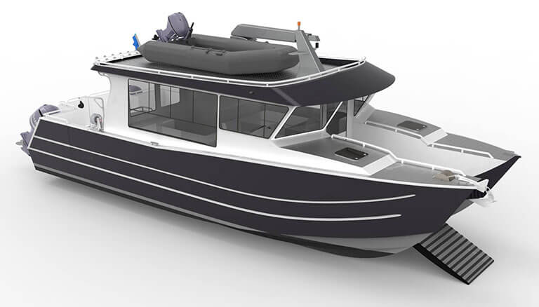 aluminum power catamarans